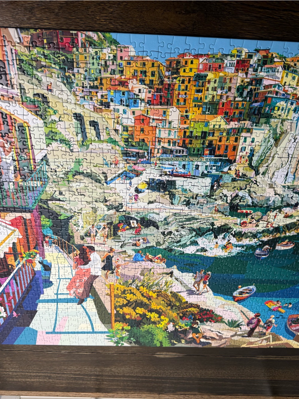 Ravensburger Scenic Coastal Village 1500 Piece Jigsaw Puzzle - Multicolor